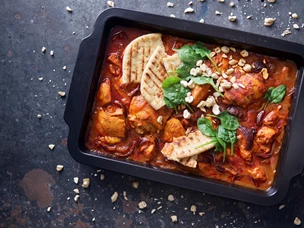 tandoori de frango e cajus