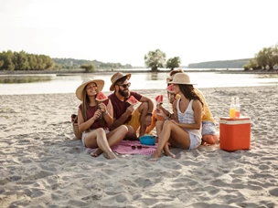 snacks para levar para a praia