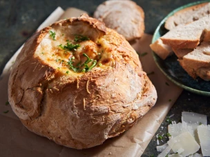 imagem de Pão Recheado com Cremoso de Paloco e Camarão