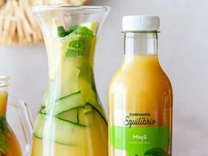 Cocktail de Maçã e Pepino (sem álcool)