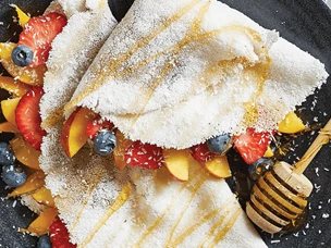 Crepes de Tapioca e Coco