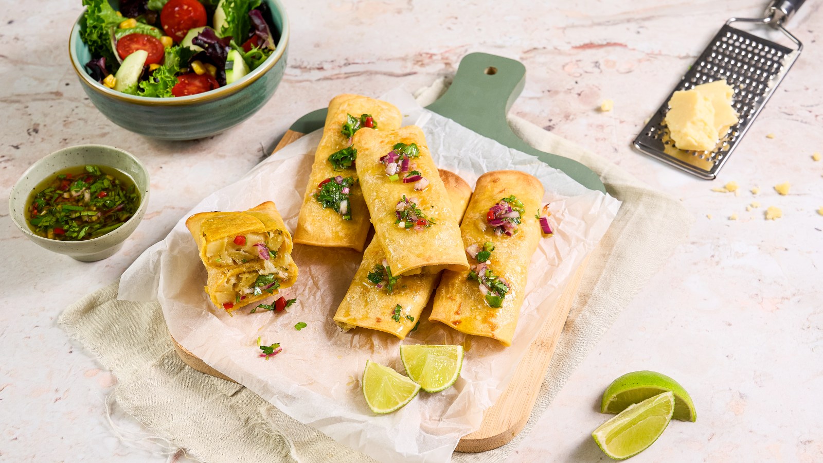 enchiladas de bacalhau
